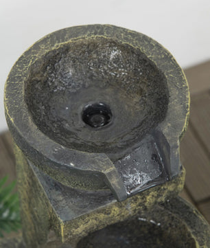 Tuinfontein met 4 Waterniveaus - Waterpartij & Waterval van Kunsthars