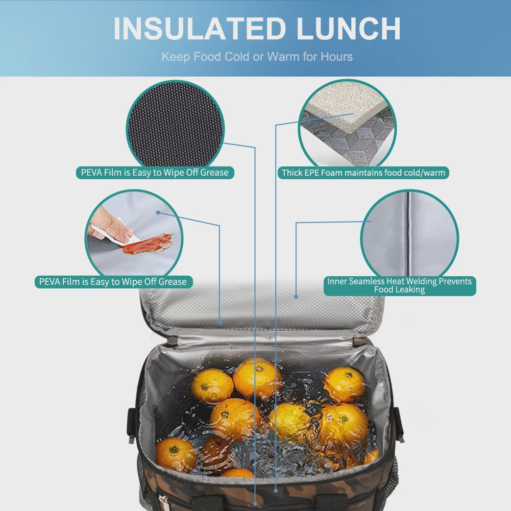 Isolatietas Rugzak - Koel- en Warmhoudtas voor Lunch, Picknick & Outdoor