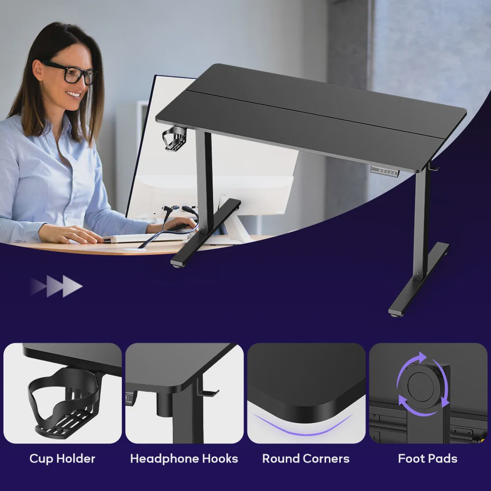 Elektrisch Verstelbaar Bureau met Geheugenfunctie - Ergonomisch Thuiswerk Bureau