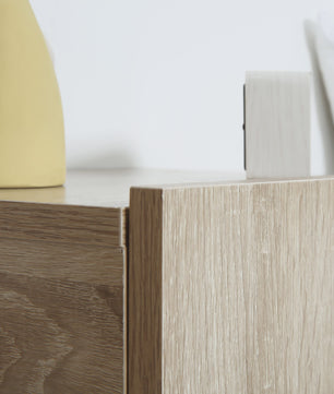 Homcom Set of 2 Floating Nightstands with Modern Drawer 40X30X15 cm