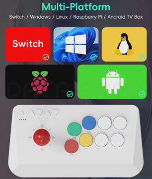 DATA FROG Y5A Arcade Fight Stick: Draadloze & Bedrade Controller voor Switch en PC