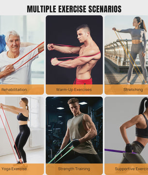 5-delige Weerstandsband Set: Krachttraining, Pull-ups & Yoga