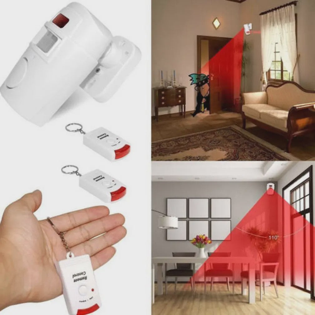Draadloos Bewegingsmelder Alarm met Afstandsbediening - Beveiliging voor Huis, Garage & Meer