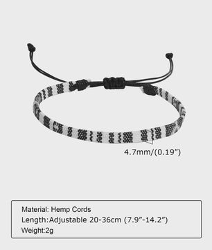 Bohemian Anklet Touw Enkelbandje - Handgemaakt, Verstelbaar, Strand & Vakantie