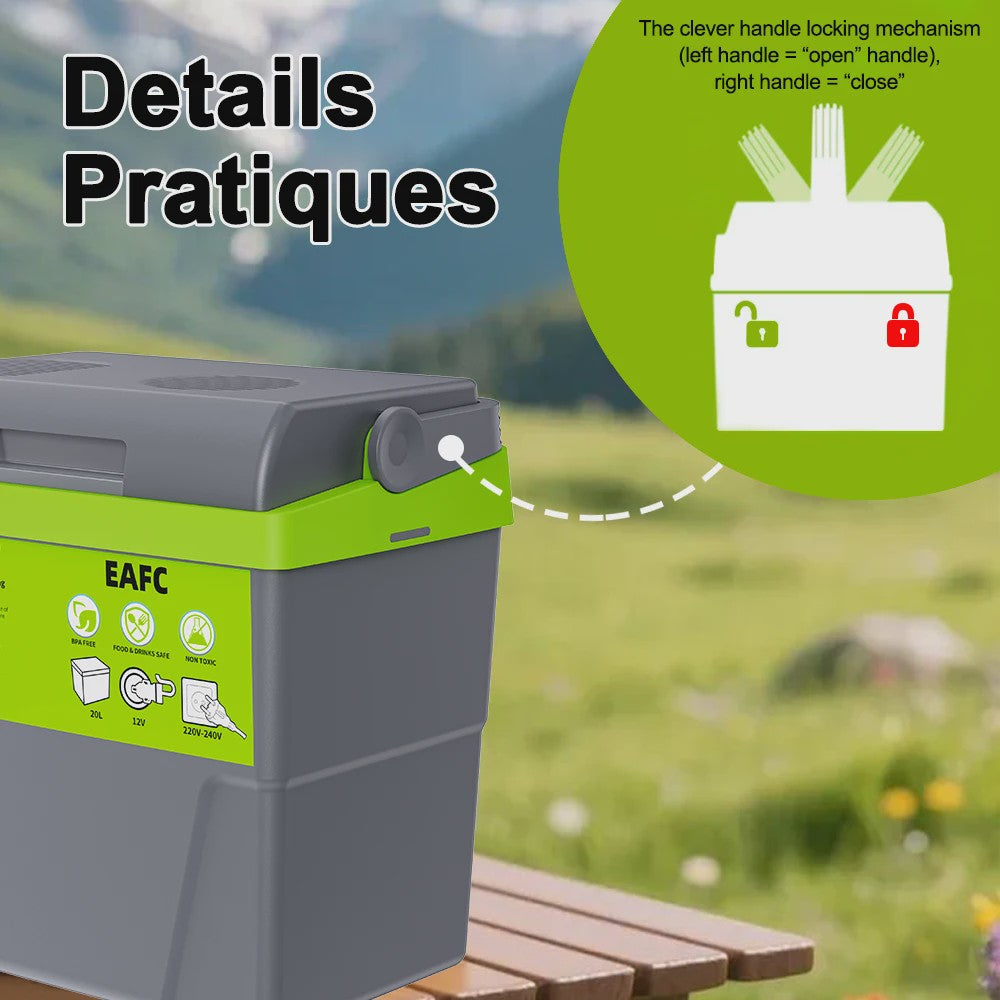 20L Mini Koelkast & Warmer - 12V/220V - Voor Thuis & Auto - Koelen & Verwarmen