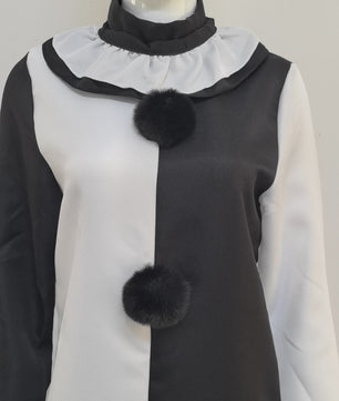 Art The Clown Kostuum & Masker - Terrifier 2 Cosplay Jumpsuit voor Heren en Dames