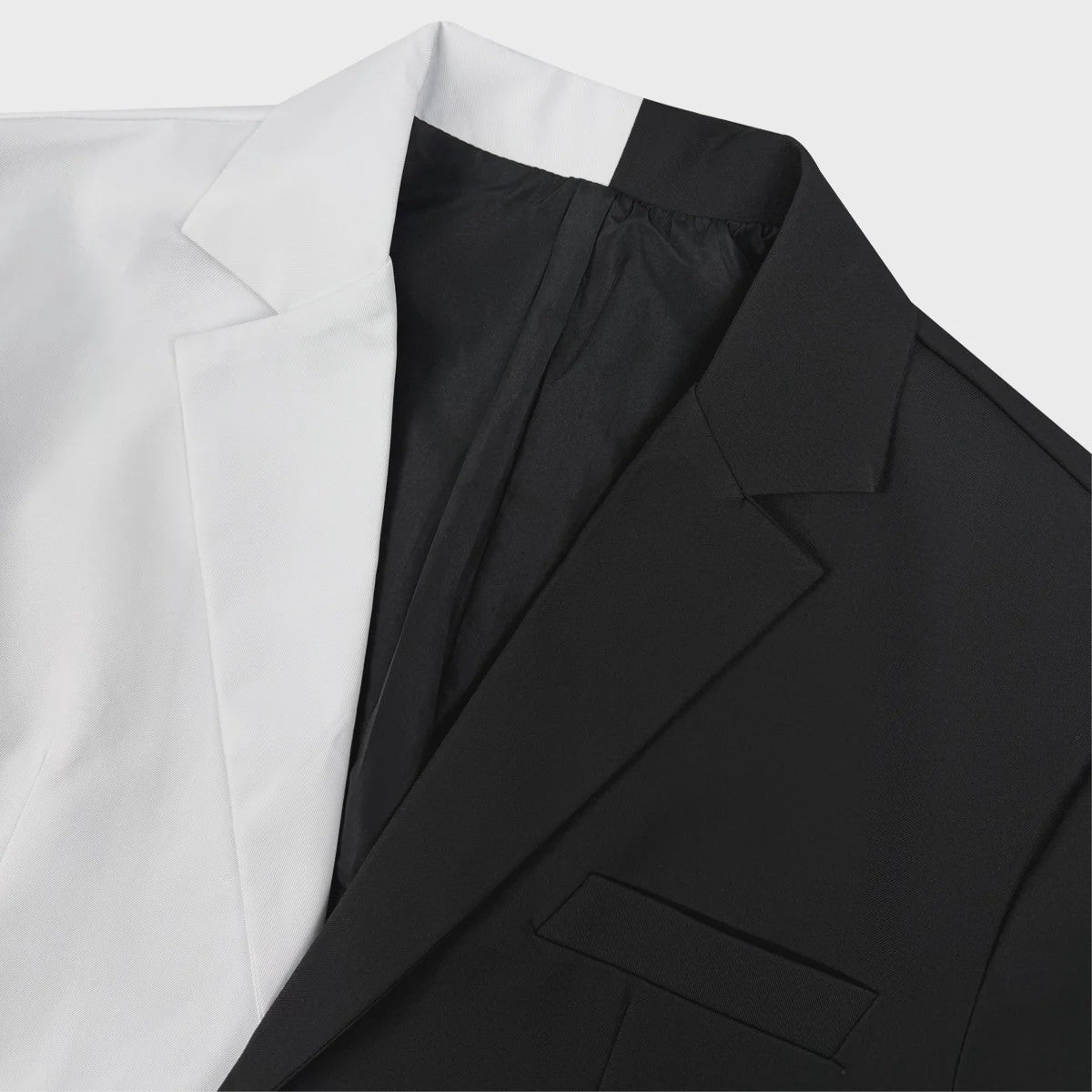 Two-Face Cosplay Kostuum: Zwart-Wit Pak voor Heren - Halloween & Feest