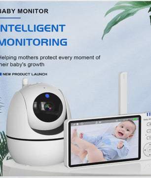 5 Inch Video Babyfoon met Camera, Temperatuursensor, Nachtmodus en Tweeweg Audio
