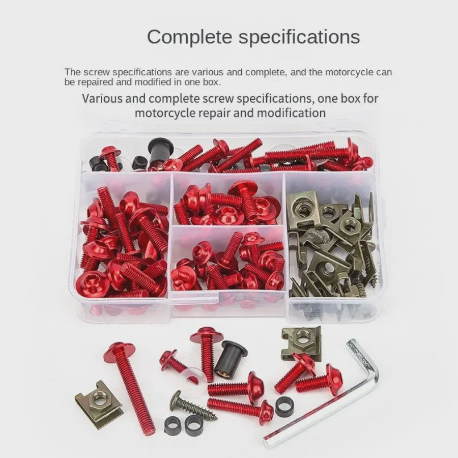 177-delige Motor Kuipbouten & Moeren Set - Universeel voor Diverse Motormodellen