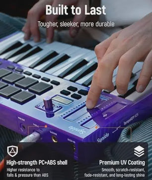 Synido Tempokey K25 USB MIDI Keyboard Controller met Drum Pads en OLED Scherm