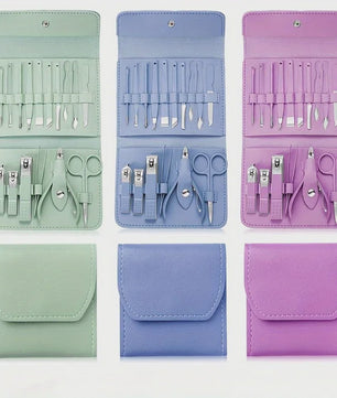 Professionele 16-delige Manicure & Pedicure Set met Reisetui