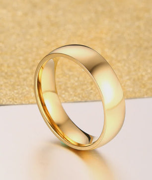 Gouden RVS Trouwring & Verlovingsring - Unisex - Maten 4-15