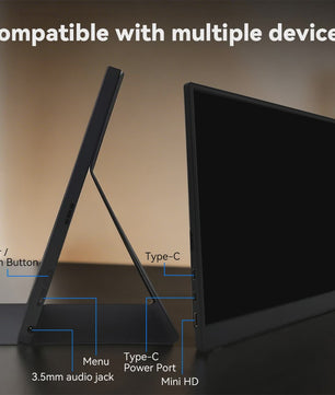 SOYO 15.6 Inch Full HD Draagbare Monitor - 1080P, 60Hz, 72% sRGB, 300cd/m²