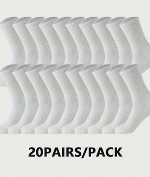10/20 Paar Comfortabele Sportsokken - Ademend & Zweetabsorberend