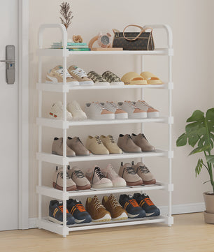 Stapelbare Schoenenkast Organizer - 4 tot 7 Lagen, Wit
