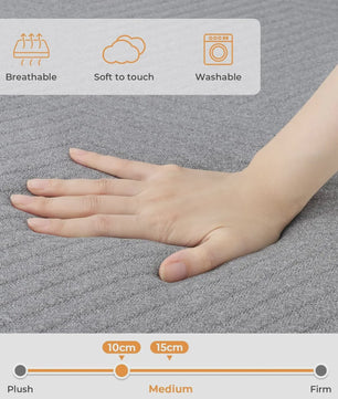 Vouwmatras Gel Memory Foam 10cm - Comfortabel Kamperen & Logeren