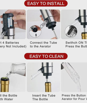 Elektrische Wijn Decanteerder & Dispenser: Snel Beluchten en Schenken