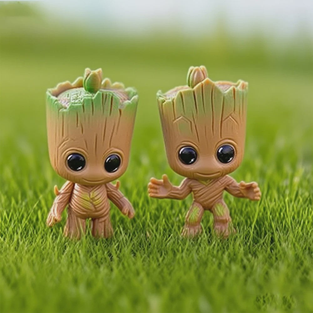 Set van 4 Leuke Groot Miniatuur Beeldjes - Decoratie Figuurtjes