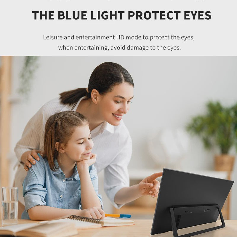 HGFRTEE 14.1" Draagbare Monitor - IPS Extra Scherm voor Laptop, Console & Telefoon