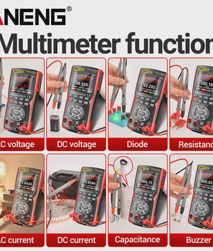 ANENG AOS03 Digitale Oscilloscope Multimeter met Signaalgenerator - 50MHz Dual Channel Tester