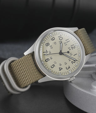Militado ML07 Vintage Herenhorloge - 36mm Quartz met Bubble Crystal & AR Coating