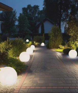 Sfeervolle Bolvormige Tuinlamp - Solar LED Buitenverlichting voor Tuindecoratie