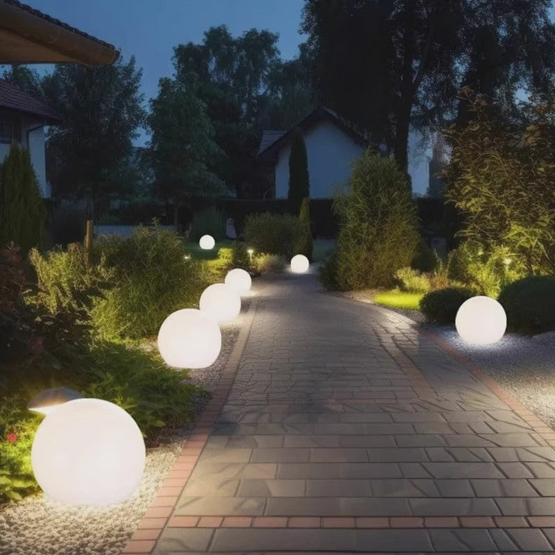 Sfeervolle Bolvormige Tuinlamp - Solar LED Buitenverlichting voor Tuindecoratie