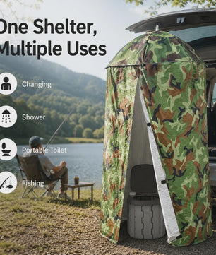 Draagbare Privacy Shelter Tent - Pop-Up Omkleed- en Douchetent voor Camping & Outdoor (77/90cm)