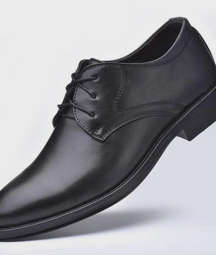 Zwarte Leren Herenschoenen - Stijlvolle Oxfords voor Formele Gelegenheden