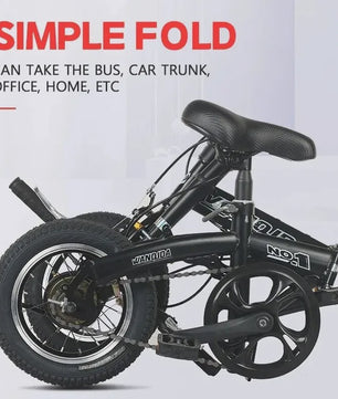 Opvouwbare Mountainbike - Lichtgewicht High-Carbon Staal, 200kg Draagvermogen