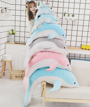 Zachte Pluche Dolfijn Knuffel - Verkrijgbaar in Maten 30-160CM - Perfect Cadeau voor Kinderen
