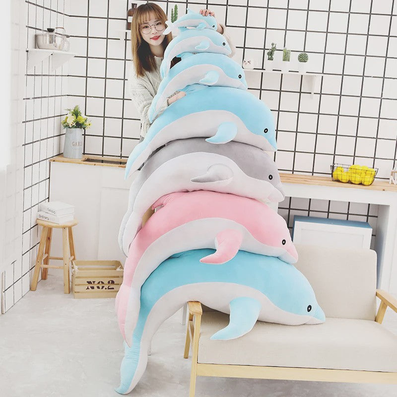 Zachte Pluche Dolfijn Knuffel - Verkrijgbaar in Maten 30-160CM - Perfect Cadeau voor Kinderen