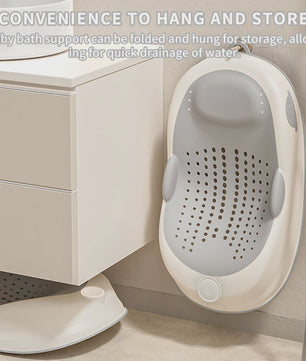 Ergonomische Antislip Babybadsteun - Zacht & Comfortabel voor Baby's tot 6 Maanden