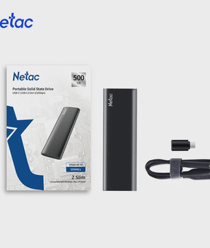 Netac Externe Draagbare SSD 500GB - 2TB | 550MB/s USB 3.2 | Compact & Snel
