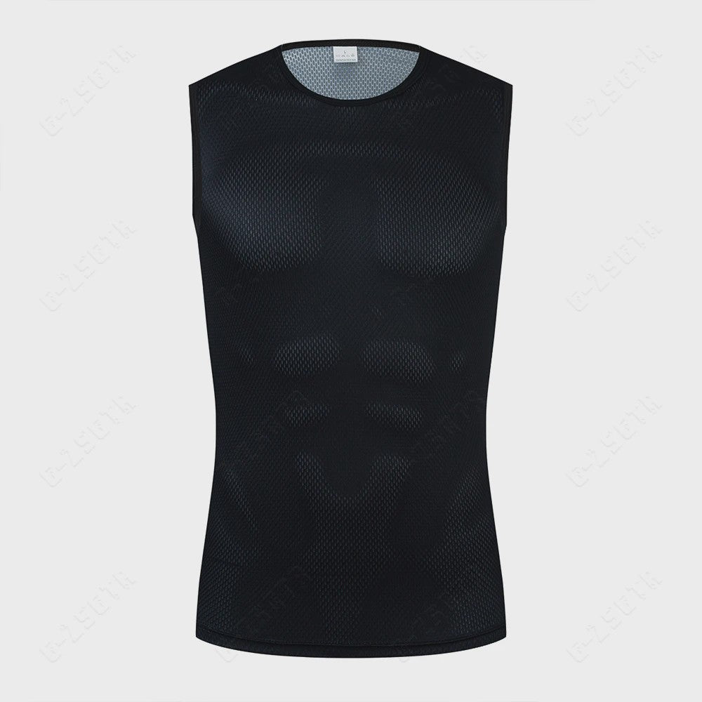 Heren Wielren Base Layer - Sneldrogend en Reflecterend Sportonderhemd