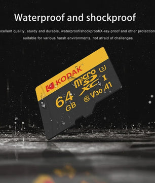 KODAK Micro SD Kaart 16GB - 256GB | Class 10 U3 4K | TF Kaart voor Drone & Telefoon