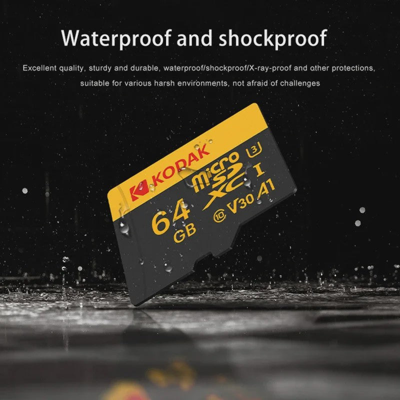 KODAK Micro SD Kaart 16GB - 256GB | Class 10 U3 4K | TF Kaart voor Drone & Telefoon