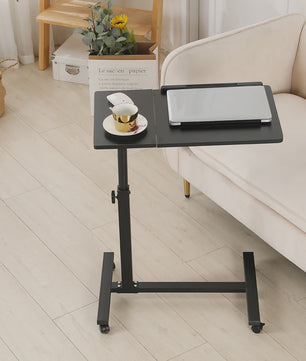 Verstelbare Laptoptafel op Wielen - Inklapbaar & Mobiel Sta-bureau voor Bed en Bank