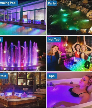 Waterdichte Onderwater LED Verlichting RGB met Afstandsbediening - Kleurveranderend, Batterijgevoed