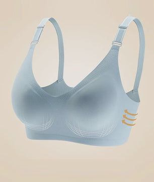 Comfortabele Naadloze Dames Bh - Zacht, Draadloos & Push-Up Effect met Diepe V-hals - Jelly Kleuren