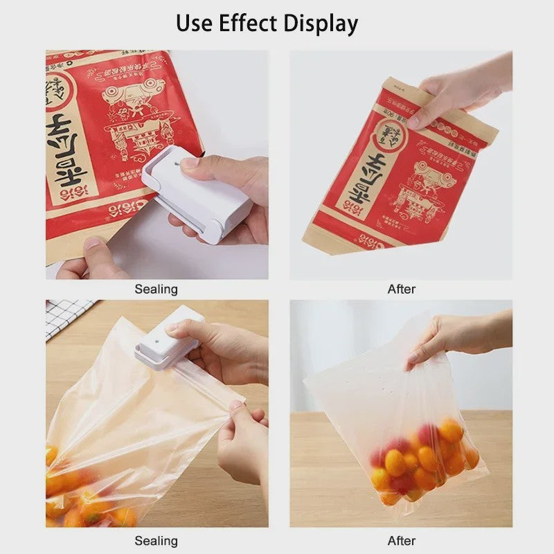Draagbare Mini Heat Sealer - Sluit Plastic Zakken Snel en Gemakkelijk
