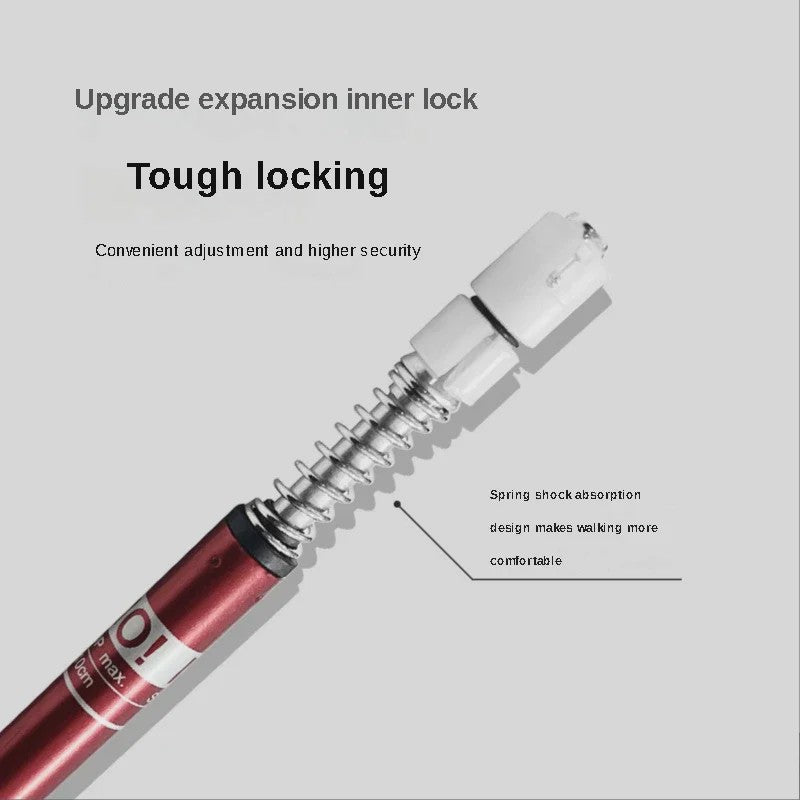2x Lichtgewicht Aluminium Trekkingstokken - Verstelbaar & Opvouwbaar - Ideaal voor Wandelen & Outdoor
