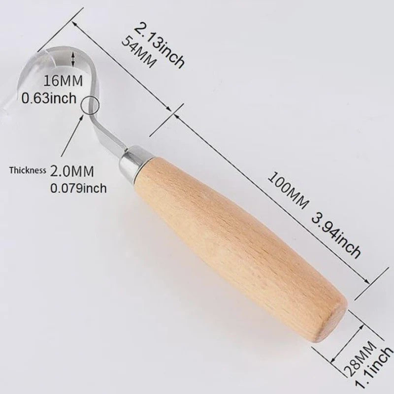 Houtsnijset: 2 Delig Gereedschap met Haakmes & Whittling Mes - Ergonomisch & Duurzaam
