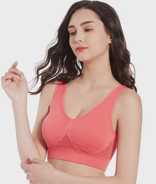 Seamless Sports BH met Uitsparingen & Push-up - Dames Yoga, Fitness & Running (M-6XL)