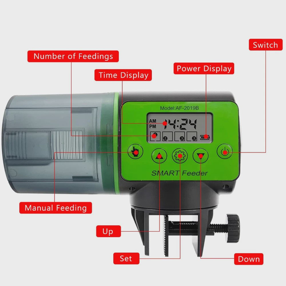 Automatische Visvoeder Automaat - Slimme Timer voor Aquarium