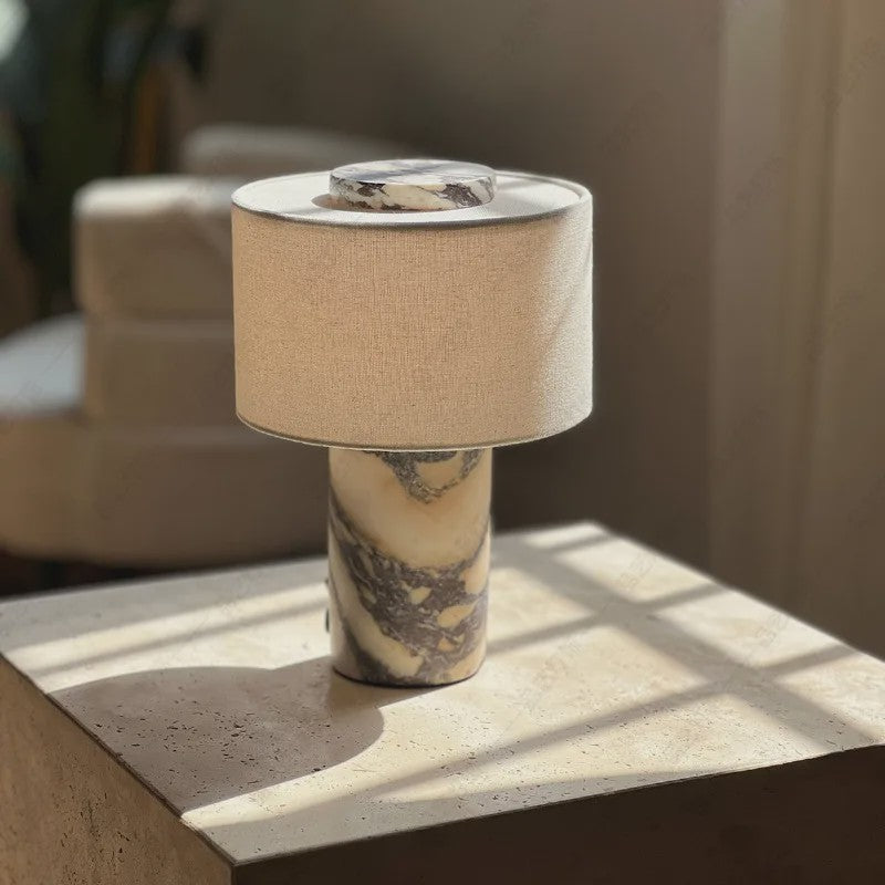 Luxe Marmeren Tafellamp Draagbaar & Oplaadbaar - Scandinavisch Design