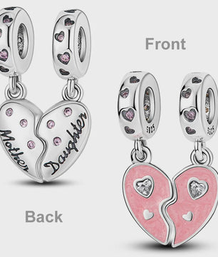 925 Sterling Zilveren Bedel 'Mom Love' - Perfect Cadeau voor Moederdag en Verjaardag