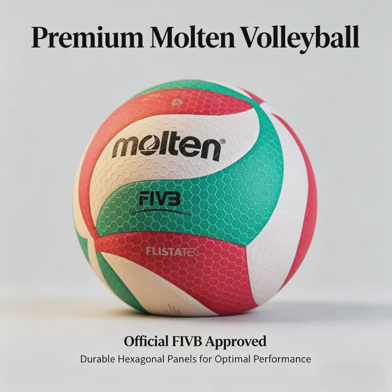 Molten 4500/5000 Volleybal Maat 5 PU - Officiële Wedstrijd & Training Indoor/Outdoor