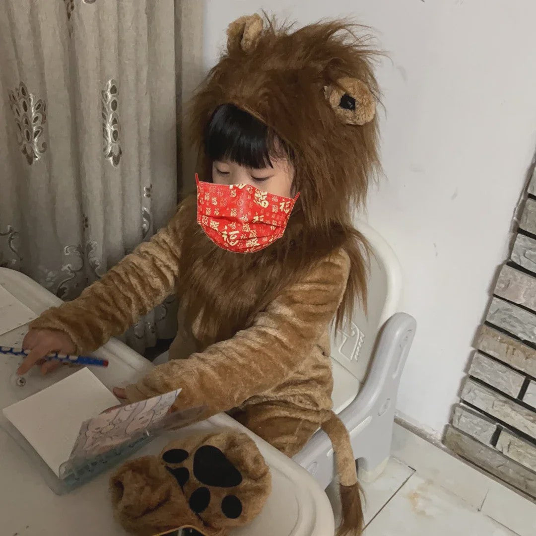 Luxe Leeuwenkostuum - Kind & Volwassene - Dierenkostuum voor Carnaval & Halloween