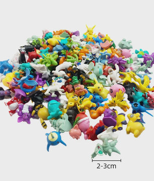 Set van 24 Pokemon Figuren - Diverse Stijlen, 2-3cm - Pikachu, Pokeball & Meer - Leuk Cadeau